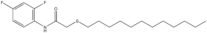 N-(2,4-difluorophenyl)-2-(dodecylsulfanyl)acetamide Structure