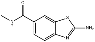 6-Benzothiazolecarboxamide,2-amino-N-methyl-(9CI) Structure