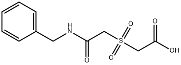 2-{[(benzylcarbamoyl)methane]sulfonyl}acetic acid Structure