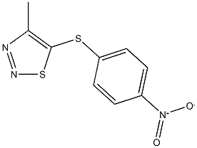 4-methyl-5-[(4-nitrophenyl)sulfanyl]-1,2,3-thiadiazole 구조식 이미지