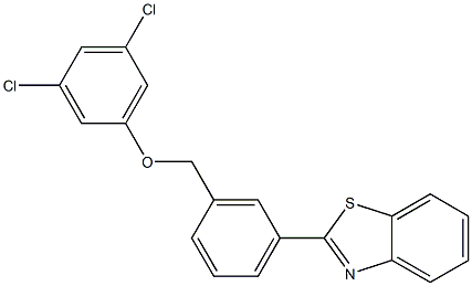 2-{3-[(3,5-dichlorophenoxy)methyl]phenyl}-1,3-benzothiazole Structure