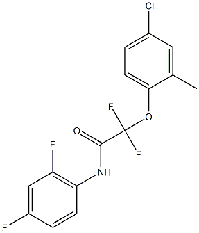 2-(4-chloro-2-methylphenoxy)-N-(2,4-difluorophenyl)-2,2-difluoroacetamide Structure