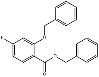 Benzyl 2-(Benzyloxy)-4-Fluorobenzoate 구조식 이미지