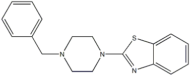 2-(4-BENZYLPIPERAZIN-1-YL)-1,3-BENZOTHIAZOLE Structure