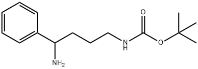 tert-butyl 4-amino-4-phenylbutylcarbamate 구조식 이미지