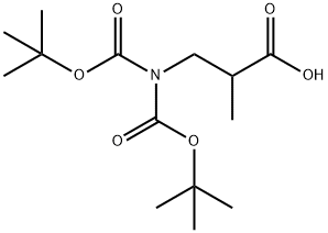 3-n-di-boc-2-methyl-propionic acid 구조식 이미지