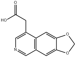 2-([1,3]Dioxolo[4,5-G]Isoquinolin-8-Yl)Acetic Acid 구조식 이미지