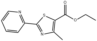 5-Thiazolecarboxylic acid, 4-Methyl-2-(2-pyridinyl)-, ethyl ester Structure