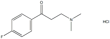 1-Propanone,3-(dimethylamino)-1-(4-fluorophenyl)-, hydrochloride (1:1) Structure