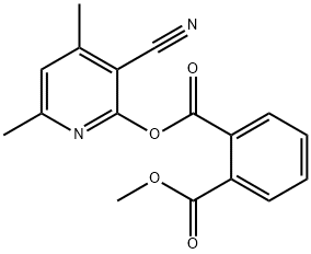 1-(3-cyano-4,6-dimethylpyridin-2-yl) 2-methyl benzene-1,2-dicarboxylate Structure