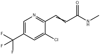 (2E)-3-[3-chloro-5-(trifluoromethyl)pyridin-2-yl]-N-methylprop-2-enamide Structure
