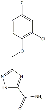 3-[(2,4-dichlorophenoxy)methyl]-1H-1,2,4-triazole-5-carboxamide 구조식 이미지