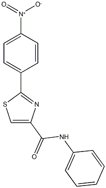 2-(4-nitrophenyl)-N-phenyl-1,3-thiazole-4-carboxamide 구조식 이미지