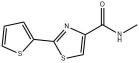 N-methyl-2-(thiophen-2-yl)-1,3-thiazole-4-carboxamide 구조식 이미지