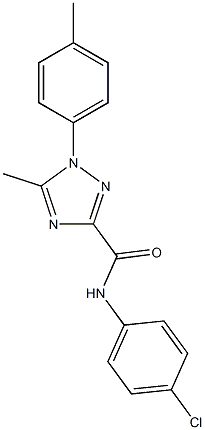 N-(4-chlorophenyl)-5-methyl-1-(4-methylphenyl)-1H-1,2,4-triazole-3-carboxamide Structure