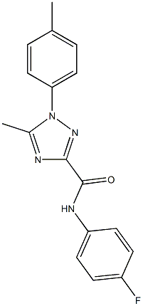 N-(4-fluorophenyl)-5-methyl-1-(4-methylphenyl)-1H-1,2,4-triazole-3-carboxamide Structure