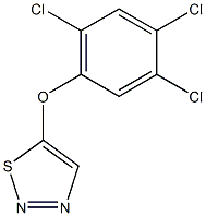 1,2,3-thiadiazol-5-yl 2,4,5-trichlorophenyl ether 구조식 이미지