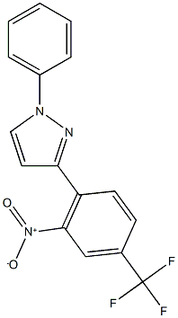 3-[2-nitro-4-(trifluoromethyl)phenyl]-1-phenyl-1H-pyrazole Structure