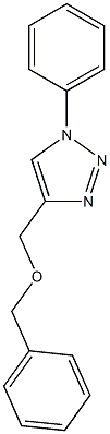 4-[(benzyloxy)methyl]-1-phenyl-1H-1,2,3-triazole Structure