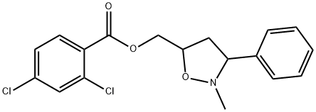 (2-methyl-3-phenyl-1,2-oxazolidin-5-yl)methyl 2,4-dichlorobenzoate Structure