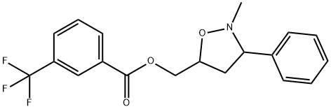 (2-methyl-3-phenyl-1,2-oxazolidin-5-yl)methyl 3-(trifluoromethyl)benzoate Structure