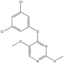 4-(3,5-dichlorophenoxy)-5-methoxy-2-(methylsulfanyl)pyrimidine Structure