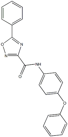 N-(4-phenoxyphenyl)-5-phenyl-1,2,4-oxadiazole-3-carboxamide 구조식 이미지