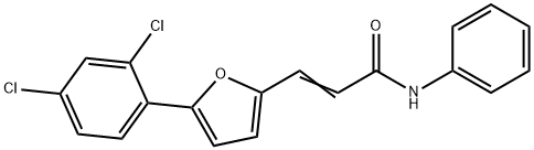 (2E)-3-[5-(2,4-dichlorophenyl)furan-2-yl]-N-phenylprop-2-enamide Structure