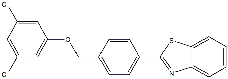 2-{4-[(3,5-dichlorophenoxy)methyl]phenyl}-1,3-benzothiazole Structure