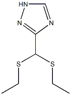 ethyl (ethylsulfanyl)(1H-1,2,4-triazol-3-yl)methyl sulfide Structure