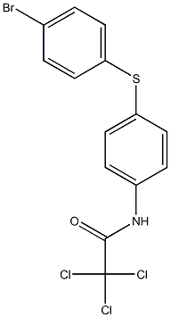 N-{4-[(4-bromophenyl)sulfanyl]phenyl}-2,2,2-trichloroacetamide Structure