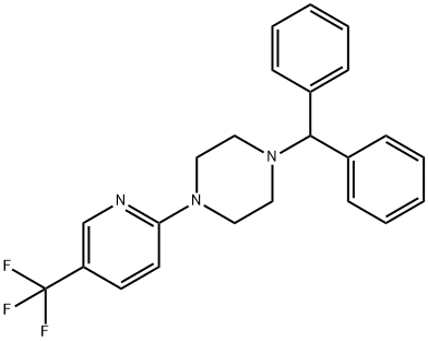 1-(diphenylmethyl)-4-[5-(trifluoromethyl)pyridin-2-yl]piperazine Structure