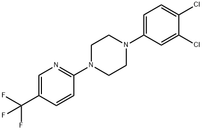 1-(3,4-dichlorophenyl)-4-[5-(trifluoromethyl)pyridin-2-yl]piperazine 구조식 이미지