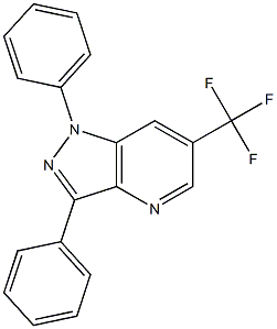 1,3-diphenyl-6-(trifluoromethyl)-1H-pyrazolo[4,3-b]pyridine 구조식 이미지