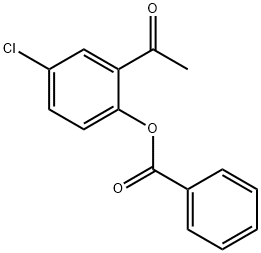 2-acetyl-4-chlorophenyl benzoate 구조식 이미지