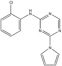 N-(2-chlorophenyl)-4-(1H-pyrrol-1-yl)-1,3,5-triazin-2-amine Structure