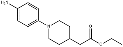 Ethyl 1-(4-aminophenyl)-4-piperidineacetate 구조식 이미지
