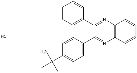 BenzeneMethanaMine, α,α-diMethyl-4-(3-phenyl-2-quinoxalinyl)-, Monohydrochloride (9CI) Structure