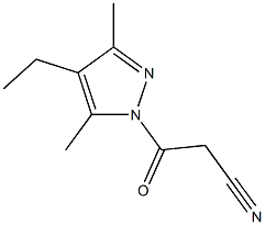 1H-Pyrazole,1-(cyanoacetyl)-4-ethyl-3,5-dimethyl-(9CI) Structure