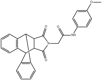 2-[16,18-dioxo-17-azapentacyclo[6.6.5.0~2,7~.0~9,14~.0~15,19~]nonadeca-2(7),3,5,9(14),10,12-hexaen-17-yl]-N-(4-methoxyphenyl)acetamide Structure