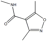 4-이속사졸카르복사미드,N,3,5-트리메틸-(9CI) 구조식 이미지