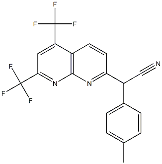 1,8-Naphthyridine-2-acetonitrile,alpha-(4-methylphenyl)-5,7-bis(trifluoromethyl)-(9CI) Structure