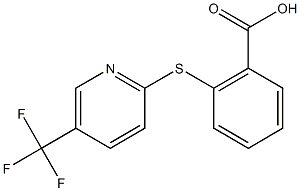 2-{[5-(trifluoromethyl)pyridin-2-yl]sulfanyl}benzoic acid Structure