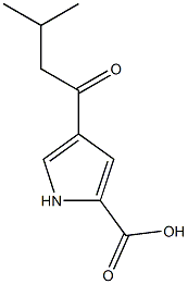 1H-Pyrrole-2-carboxylicacid,4-(3-methyl-1-oxobutyl)-(9CI) Structure