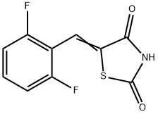 (5Z)-5-[(2,6-difluorophenyl)methylidene]-1,3-thiazolidine-2,4-dione Structure