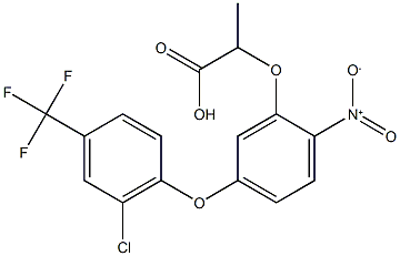 2-{5-[2-chloro-4-(trifluoromethyl)phenoxy]-2-nitrophenoxy}propanoic acid Structure