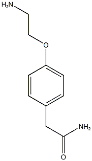 2-[4-(2-aminoethoxy)phenyl]acetamide Structure