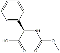 (R)-2-(methoxycarbonylamino)-2-phenylacetic acid Structure