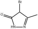 4-bromo-3-methyl-1,4-dihydropyrazol-5-one Structure