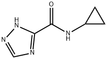 1H-1,2,4-Triazole-3-carboxamide,N-cyclopropyl-(9CI) Structure